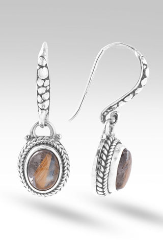 Be Humble Earrings™ in Copper Rutilated Quartz - Bali Wire - only found at SARDA™