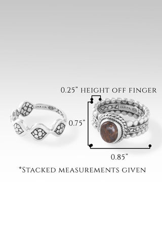 Be Humble Ring Set of 2™ in Copper Rutilated Quartz - Stackable - only found at SARDA™