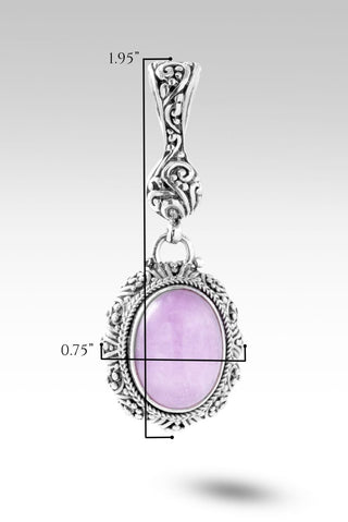 Be Patient Pendant™ in Kunzite - Magnetic Enhancer Bail - only found at SARDA™