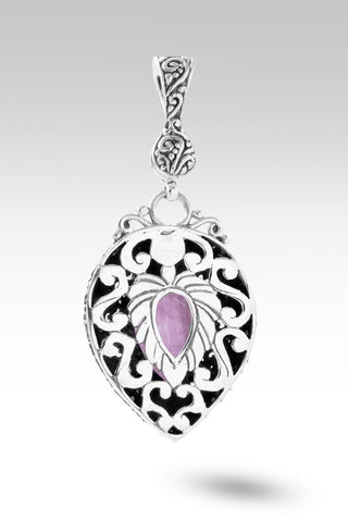 Be Quick to Listen Pendant II™ in Kunzite - Magnetic Enhancer Bail - only found at SARDA™