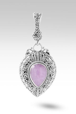 Be Quick to Listen Pendant II™ in Kunzite - Magnetic Enhancer Bail - only found at SARDA™