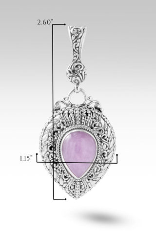 Be Quick to Listen Pendant II™ in Kunzite - Magnetic Enhancer Bail - only found at SARDA™