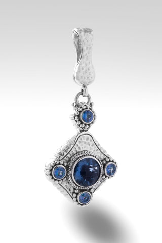 Beacon of Courage Pendant™ in Blue Violet Fluorite - Magnetic Enhancer Bail - only found at SARDA™