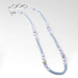 Beaded Angelite Necklace™ in Watermark - Toggle Closure - only found at SARDA™