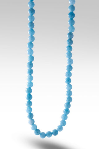 BEADED AQUAMARINE & SANTA MARIA AQUAMARINE TOGGLE BAR NECKLACE™ - Beaded Necklace - only found at SARDA™