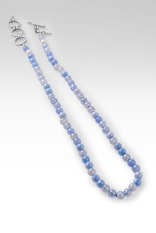 Beaded Celestial Angelite Necklace™ in Watermark - Beaded Necklace - only found at SARDA™