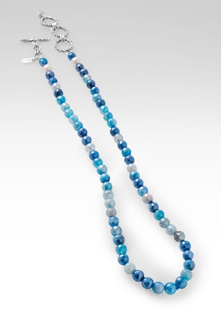 Beaded Celestial Blue Agate Necklace™ in Janyl Adair - Beaded Necklace - only found at SARDA™