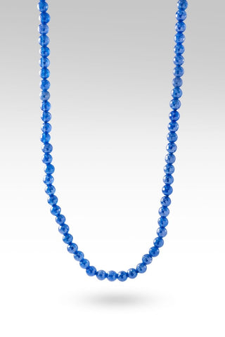 Beaded Celestial Blue Agate Necklace™ in Watermark - Beaded Necklace - only found at SARDA™