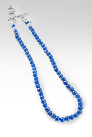 Beaded Celestial Blue Agate Necklace™ in Watermark - Beaded Necklace - only found at SARDA™