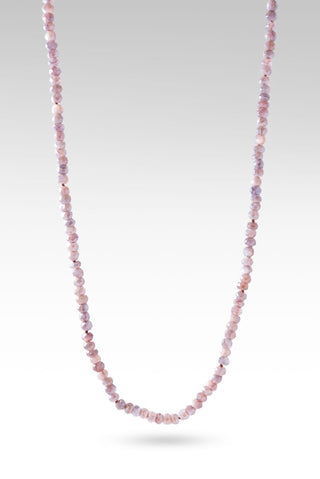 Beaded Celestial Peach Moonstone & Andalusite Toggle Bar Necklace™ - Beaded Necklace - only found at SARDA™