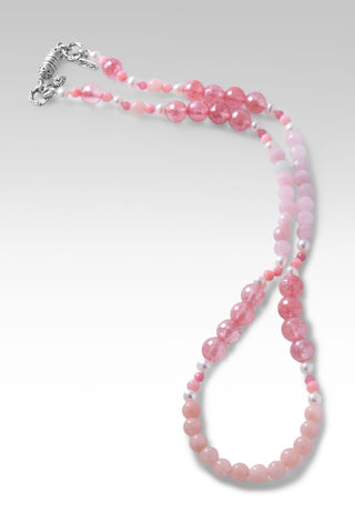 Beaded Celestial Pink Quartz Necklace™ - Beaded Necklace - only found at SARDA™