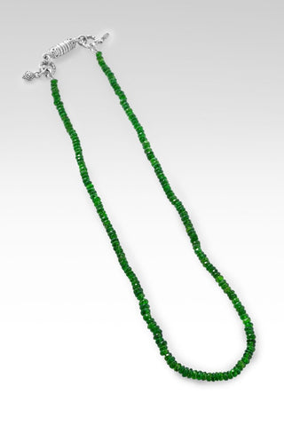 Beaded Chrome Diopside Magnet Closure Necklace™ - Beaded Necklace - only found at SARDA™