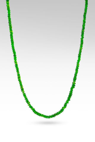 Beaded Chrome Diopside Magnet Closure Necklace™ - Beaded Necklace - only found at SARDA™