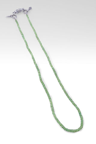 Beaded Demantoid Garnet Magnet Closure Necklace™ - Beaded Necklace - only found at SARDA™