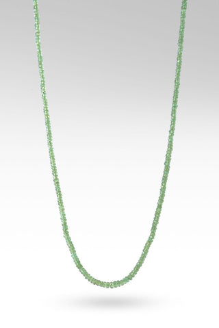 Beaded Demantoid Garnet Magnet Closure Necklace™ - Beaded Necklace - only found at SARDA™