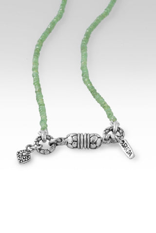 Beaded Demantoid Garnet Magnet Closure Necklace™ - Beaded Necklace - only found at SARDA™