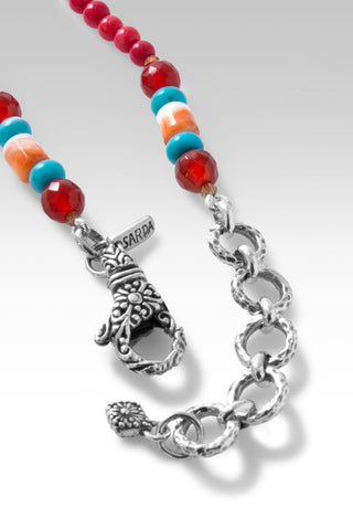 Beaded Dyed Red Coral Necklace™ in Janyl Adair - Beaded Necklace - only found at SARDA™