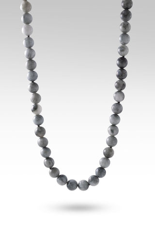 Beaded Eagle Eye & Black Spinel Necklace™ in Watermark - Beaded Necklace - only found at SARDA™