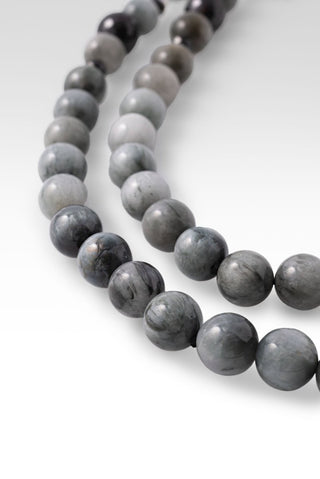 Beaded Eagle Eye & Black Spinel Necklace™ in Watermark - Beaded Necklace - only found at SARDA™