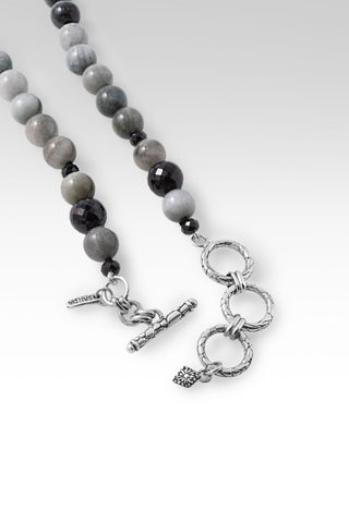 Beaded Eagle Eye & Black Spinel Necklace™ in Watermark - Beaded Necklace - only found at SARDA™