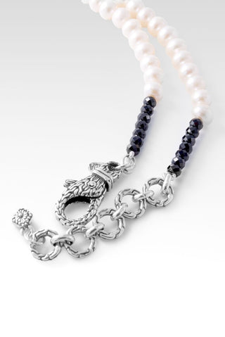 Beaded Freshwater Pearl Necklace™ in Chainlink - Lobster Closure - only found at SARDA™