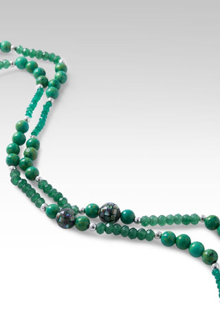 Beaded Green Howlite Necklace™ in Watermark - Beaded Necklace - only found at SARDA™