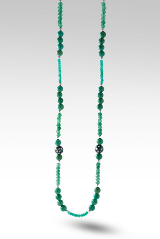 Beaded Green Howlite Necklace™ in Watermark - Beaded Necklace - only found at SARDA™