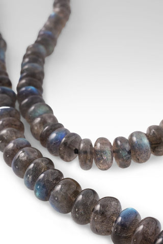 Beaded Labradorite Necklace™ in Watermark - Beaded Necklace - only found at SARDA™