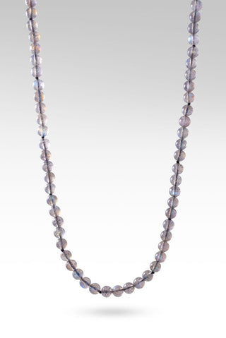 Beaded Labradorite & Tanzanite Toggle Bar Necklace™ - Beaded Necklace - only found at SARDA™