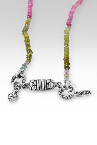 Beaded Multi Color Ombre Tourmaline Magnet Closure Necklace™ - Beaded Necklace - only found at SARDA™