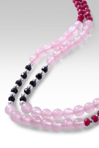 Beaded Mystic Coated Rose Quartz Necklace™ - Beaded Necklace - only found at SARDA™