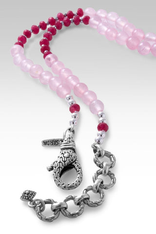 Beaded Mystic Coated Rose Quartz Necklace™ - Beaded Necklace - only found at SARDA™