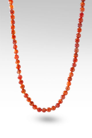 Beaded Orange Sunstone & Sunstone Lobster Claw Necklace™ - Beaded Necklace - only found at SARDA™