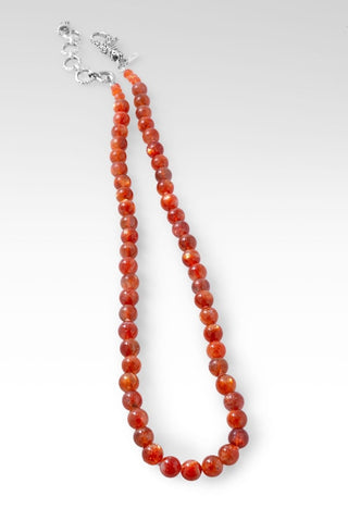 Beaded Orange Sunstone & Sunstone Lobster Claw Necklace™ - Beaded Necklace - only found at SARDA™