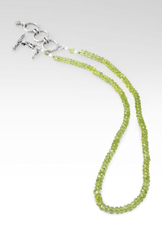 Beaded Peridot & Freshwater Pearl Necklace™ in Watermark - Beaded Necklace - only found at SARDA™