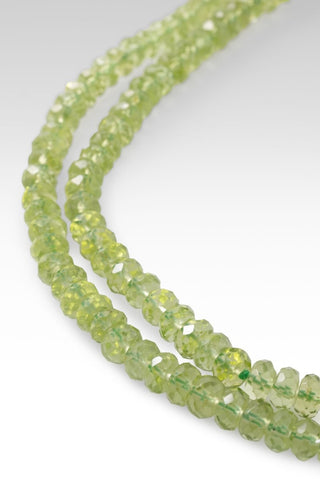 Beaded Peridot & Freshwater Pearl Necklace™ in Watermark - Beaded Necklace - only found at SARDA™