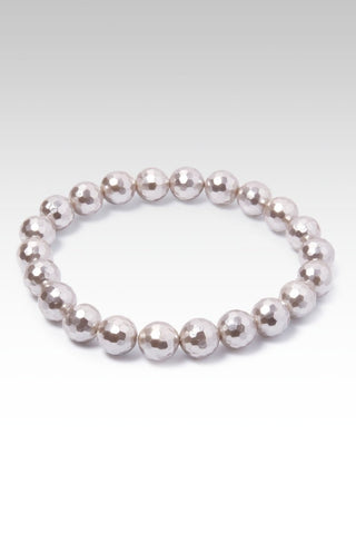 Beaded Platinum Mother of Pearl Bracelet™ - Beaded Bracelet - only found at SARDA™