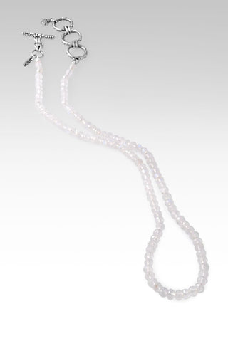 Beaded Rainbow Moonstone Necklace™ in Watermark - Beaded Necklace - only found at SARDA™