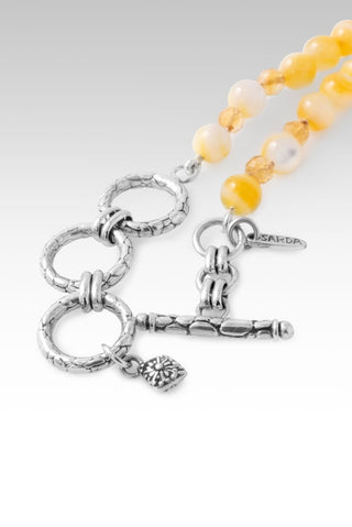 Beaded Yellow Mother of Pearl Necklace™ in Watermark - Beaded Necklace - only found at SARDA™