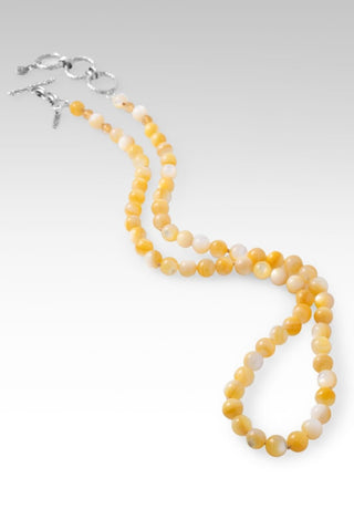 Beaded Yellow Mother of Pearl Necklace™ in Watermark - Beaded Necklace - only found at SARDA™