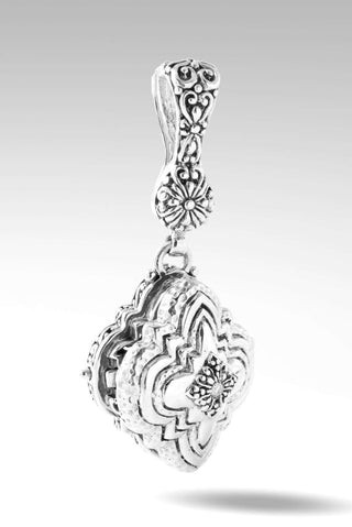 Beauty From Ashes Locket Pendant™ in Diamond - Magnetic Enhancer Bail - only found at SARDA™