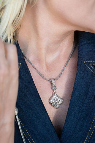 Beauty From Ashes Locket Pendant™ in Diamond - Magnetic Enhancer Bail - only found at SARDA™