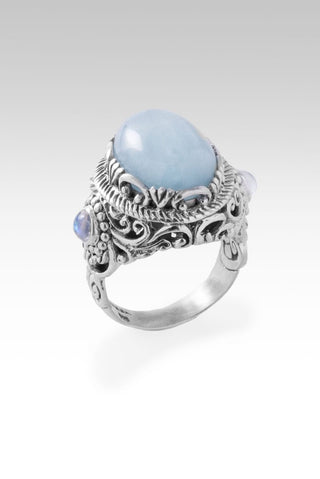 Believe and Live Ring™ in Aquamarine - Dinner - only found at SARDA™