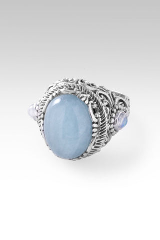 Believe and Live Ring™ in Aquamarine - Dinner - only found at SARDA™