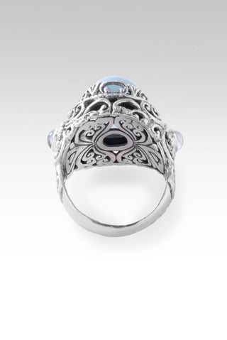 Believe and Live Ring™ in Aquamarine - Dinner - only found at SARDA™