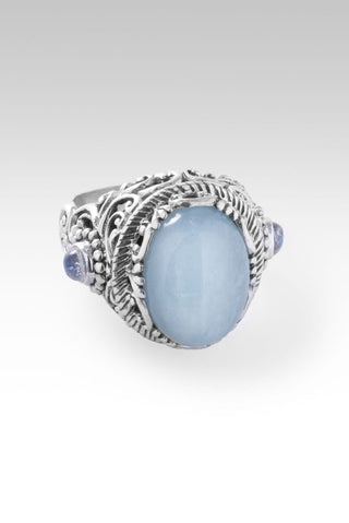 Believe and Live Ring™ in Aquamarine - Dinner - only found at SARDA™