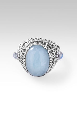 Believe and Live Ring™ in Aquamarine - Dinner - only found at SARDA™