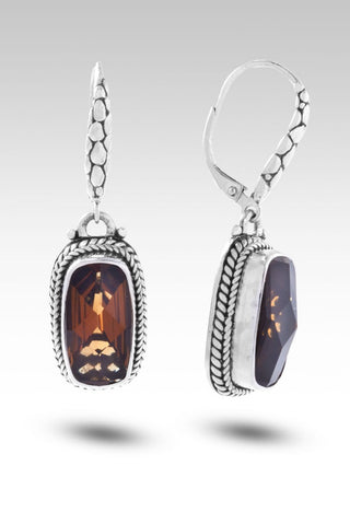 Believe and Recieve Earrings™ in Whiskey Quartz - Lever Back - only found at SARDA™