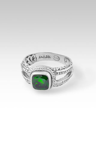 Believe Ring II™ in Chrome Diopside - Dinner - only found at SARDA™