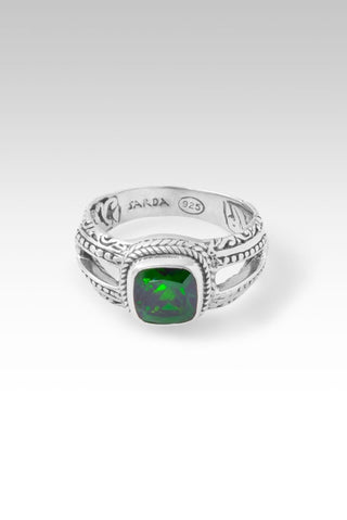 Believe Ring II™ in Chrome Diopside - Dinner - only found at SARDA™